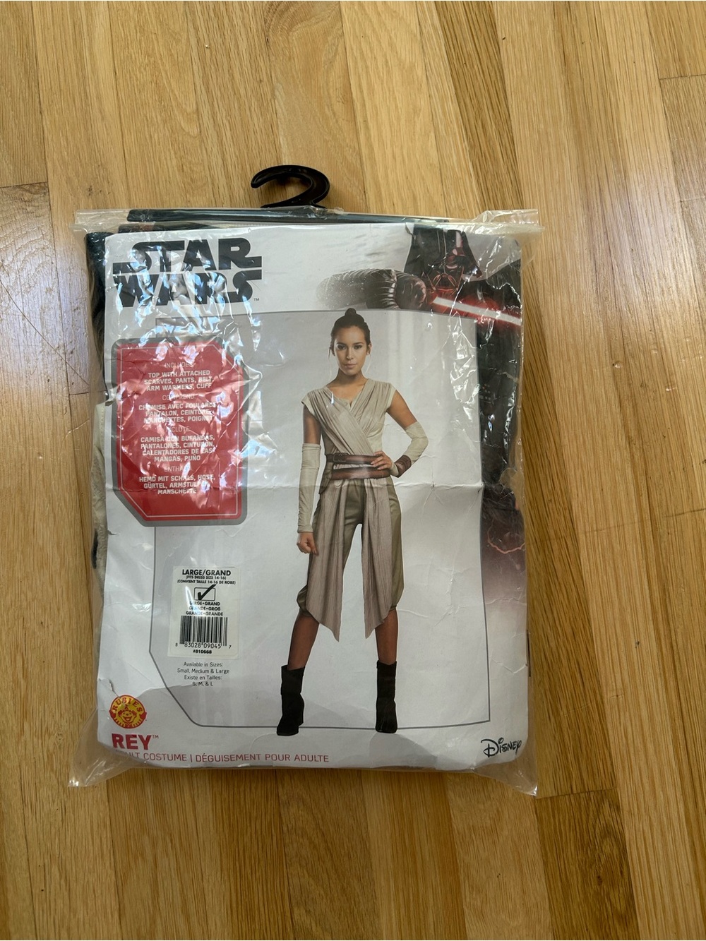 STAR WARS Rey Adult Costume Set Rubie’s Disney Women's Size Large Complete